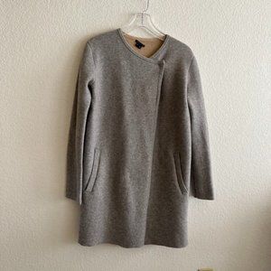 Theory Boiled Wool Knit Sweater Coat